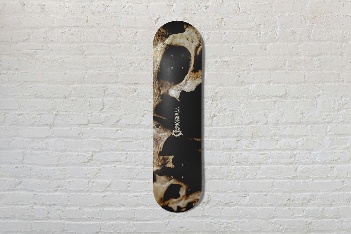 Planche de skate Cannonball Ossuaire - os ancien en macro